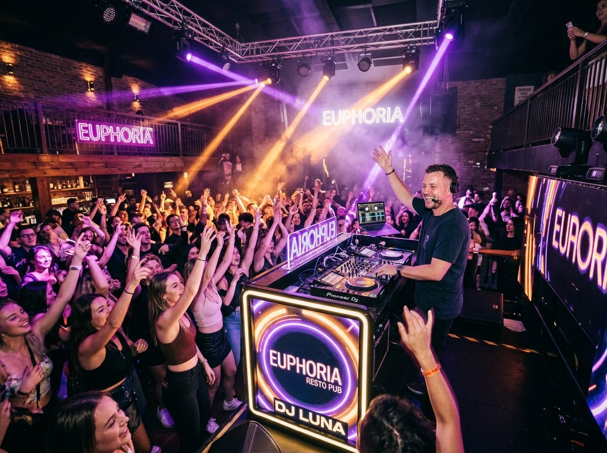Weekend Live DJ Night & Packed Dance Floor